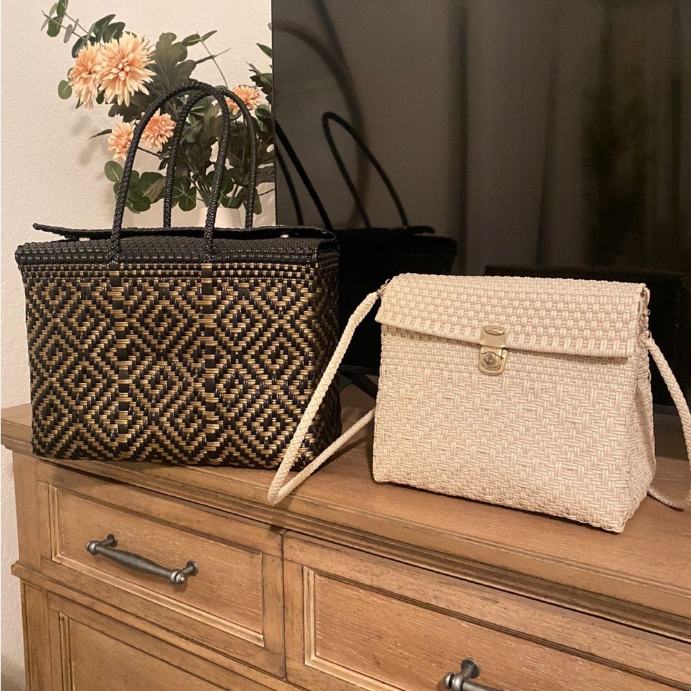 Artisan woven crossbody hand made in Mexico